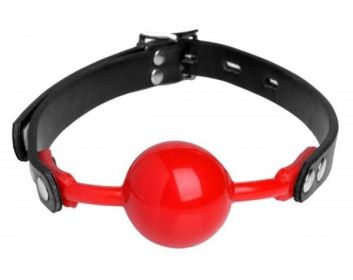 Hush Red Silicone Ball Gag Matte Finish - O/S